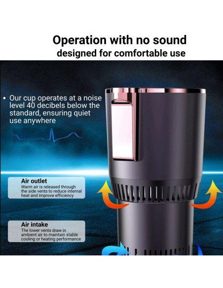 Car Cup Holder FIT2 with Heating and Cooling Function, 12V