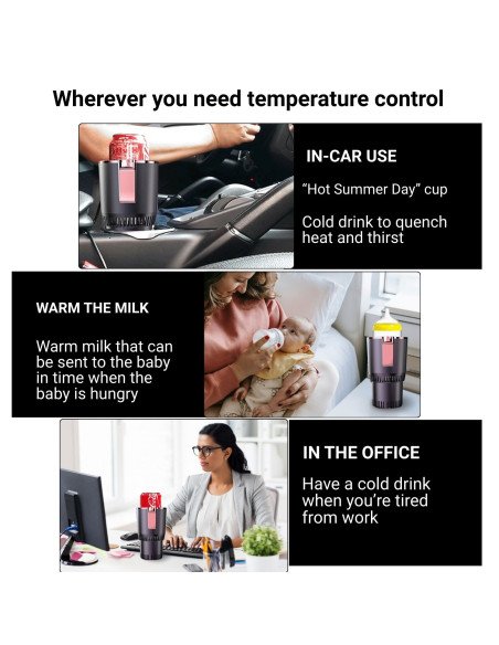 Car Cup Holder FIT2 with Heating and Cooling Function, 12V
