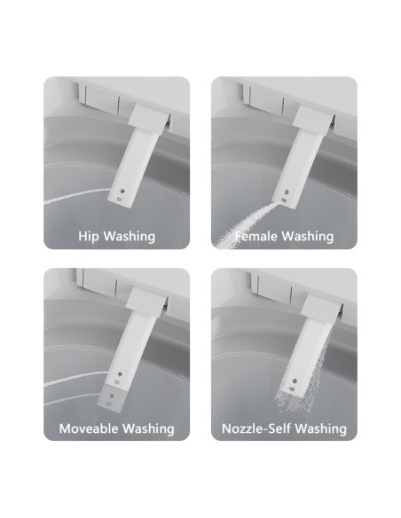 FIT2 SmartHome 9015 išmanusis tualetas, bide plovimo režimų apžvalga