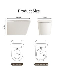 FIT2 SmartHome 9015 wall-hung smart toilet with heated seat and bidet 2