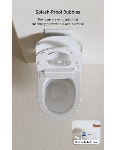 FIT2 SmartHome 9015 smart toilet anti-splash foam shield detail