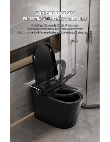 FIT2 SmartHome T9013 išmanusis klozetas atviru dangčiu, keraminis dubuo