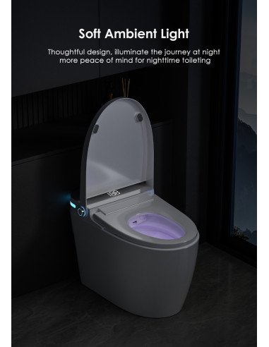 Išmanusis klozetas FIT2 SmartHome T9008, švelni naktinė aplinkos lemputė