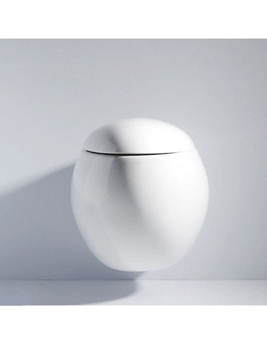 FIT2 7012 egg-shaped wall-mounted designer toilet front view