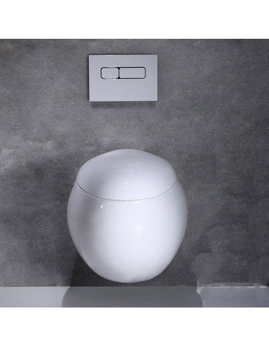 FIT2 7012 egg-shaped designer toilet on concrete wall architectural bathroom