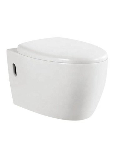 FIT2 7010 wall-mounted rimless toilet isolated on white background
