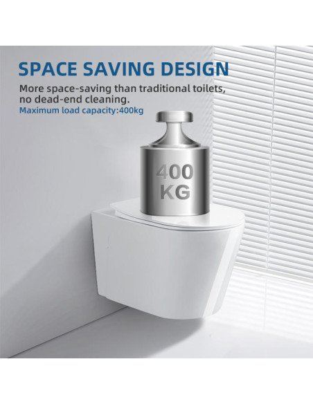 FIT2 7007 space-saving wall-mounted toilet design with 400 kg maximum load capacity