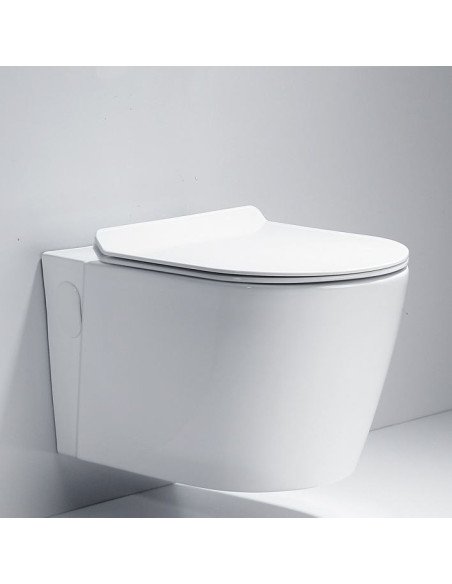 FIT2 7007 wall-hung rimless toilet 570mm gloss white cover image