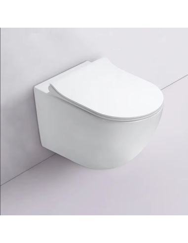 FIT2 7001 wall-hung rimless toilet side view profile
