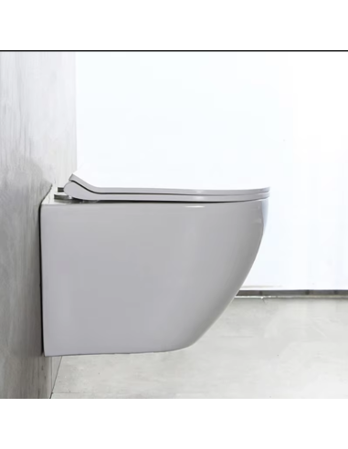 FIT2 7001 wall-mounted toilet installed in modern grey bathroom
