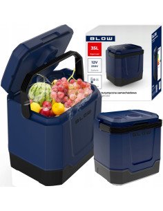 BLOW 44-206 35L electric cool box with internal divider, blue 2