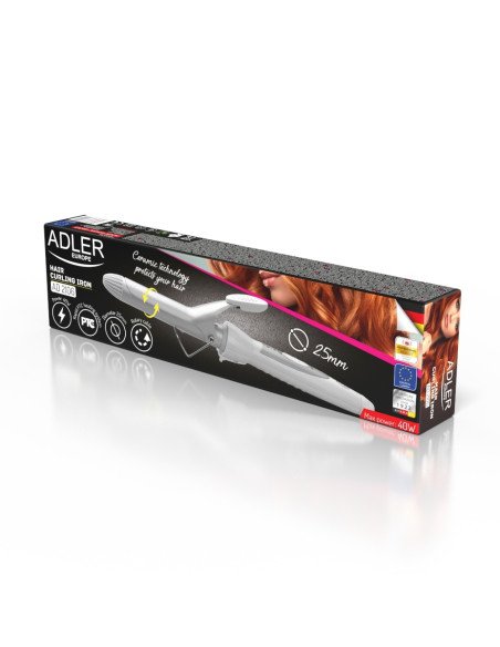Adler AD-2106 hair curling iron retail packaging box