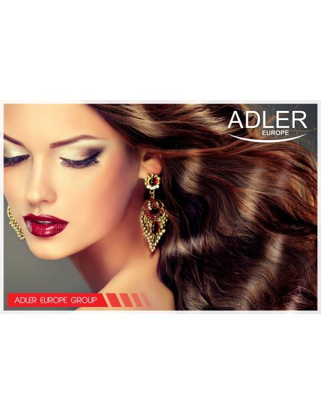 Adler AD-2106 curling iron lifestyle with hair styling result