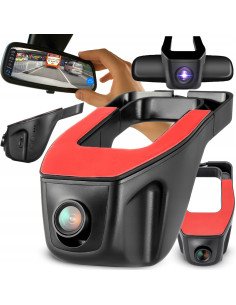 RETOO Full HD car video recorder with rear reversing camera and mirror display