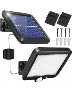 RETOO E077 solarinė LED lempa 100 LED su judesio jutikliu ir atskira saulės plokšte 2