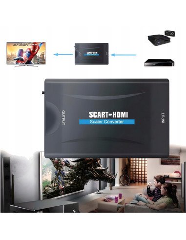 RETOO E392 SCART keitiklis rodantis TV žaidimų sistemą su PlayStation