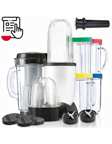 RETOO E606-1 full set - blender, juicer, 4 cups, blade attachments