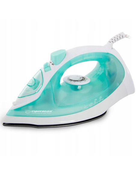 Esperanza Silk EHI005 steam iron 2200W in white and mint colour