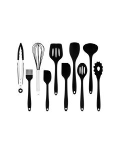 Retoo O489 silicone kitchen utensil set 10 pieces on white background