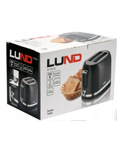 Lund 67500 toaster - safety features, anti-slip feet