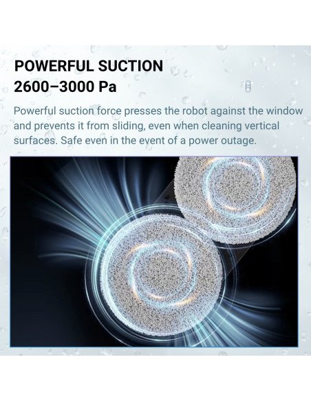 FIT2 FITRN201 window cleaning robot - powerful 3000 Pa suction