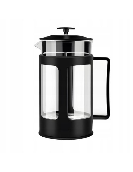 RETOO OR1028 French Press 1L su surinkto ir išardyto vaizdu