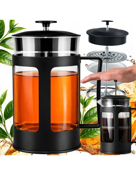 RETOO OR1028 French Press iš šono su vintažine rankena