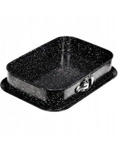 RETOO OR1019 rectangular springform cake pan with berry cheesecake 2