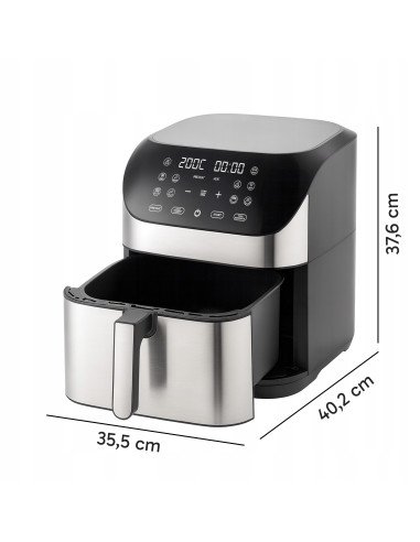 RETOO R-OR1289 gruzdintuvės matmenys 35,5 x 37,6 x 40,2 cm