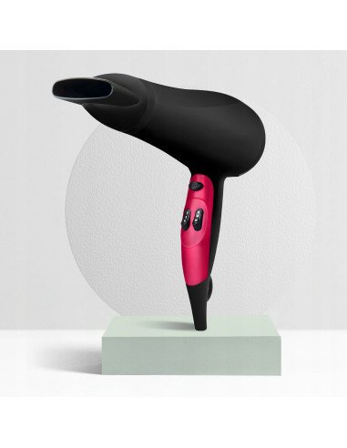 RETOO UR168 hair dryer side view with control buttons and pink handle