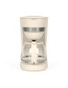 Livoo DOD200C electric filter coffee maker 750W 1.25L 12 cups off-white