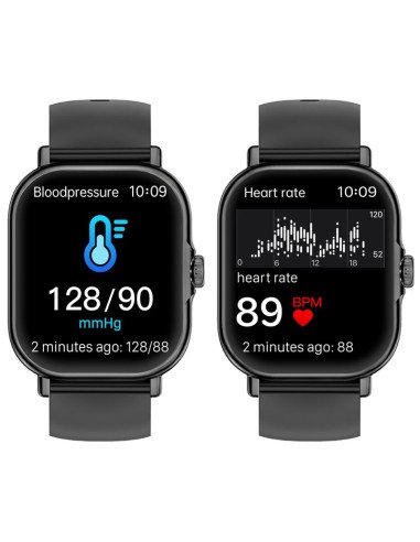 Livoo TEC621 smartwatch heart rate and blood pressure monitoring