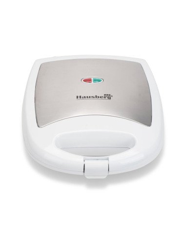 Hausberg HB-3563NG biscuit maker, white, closed – front view