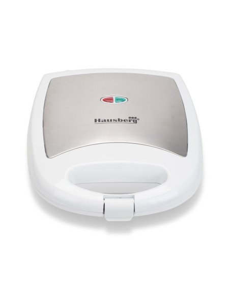 Hausberg HB-3563NG biscuit maker, white, closed – front view