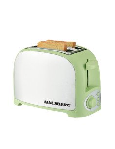 Hausberg HB-190VR skrudintuvas, žalias – 750 W, 2 griežinėliai, 7 skrudinimo lygiai