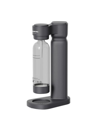 Hausberg HB-6040GR soda maker, gray – 1L PET bottle, sparkling water without electricity