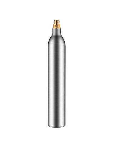Hausberg HB-6040GR-01 refillable CO2 gas cylinder, 425 g / 0.6L, aluminum
