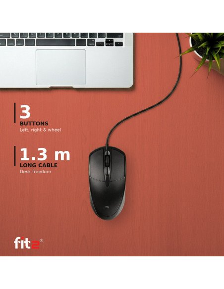 FIT2 M2 pele 3 mygtukai ir 1.3 m laidas