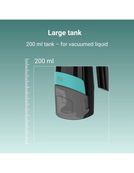 FIT2 KS-5540 large 200 ml dirty water tank close-up view