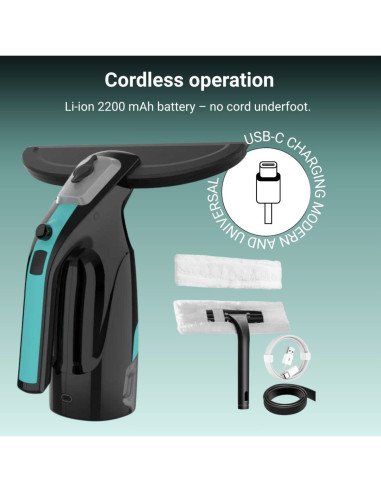 FIT2 KS-5540 cordless operation with Li-ion 2200 mAh battery and USB-C charging