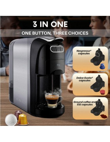 FIT2 Uno 3-in-1 system – one button, three coffee choices
