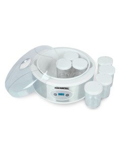 Hausberg HB-2191 yogurt maker with 7 glass jars and digital display