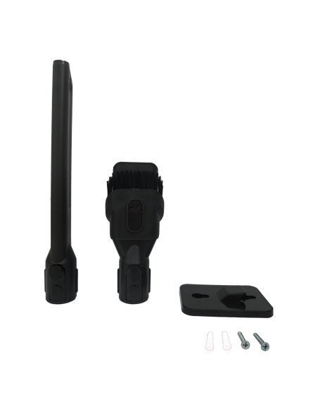 Hausberg HB-2019NG accessories: crevice tool, brush, wall mount