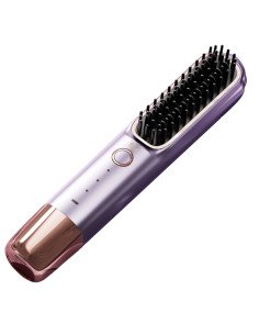 FIT2 FITLC702 cordless hair straightener brush in purple
