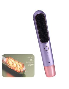 Belaidis plaukų tiesinimo šepetys FIT2 FITLC702, violetinis 2