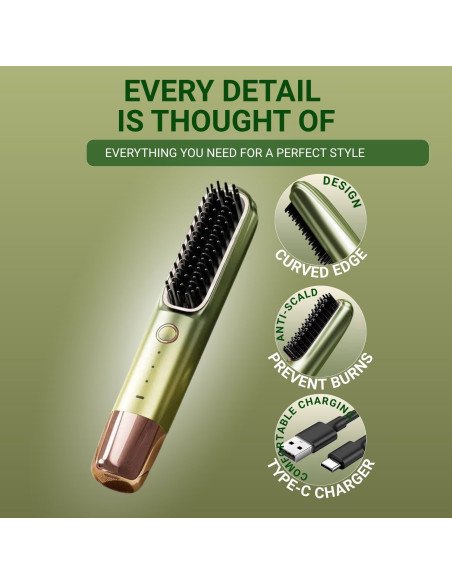 FIT2 brush with curved bristles designed for a perfect, safe style