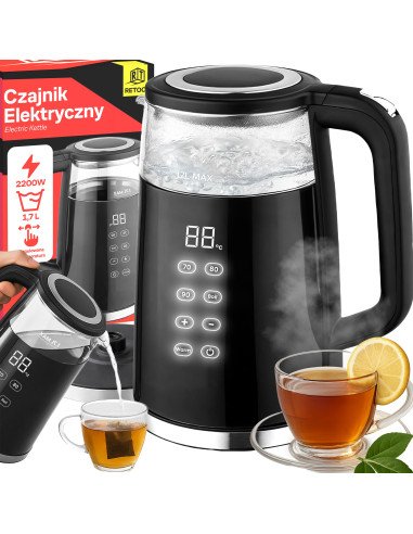 Glass electric kettle 1.7 L with touch panel
