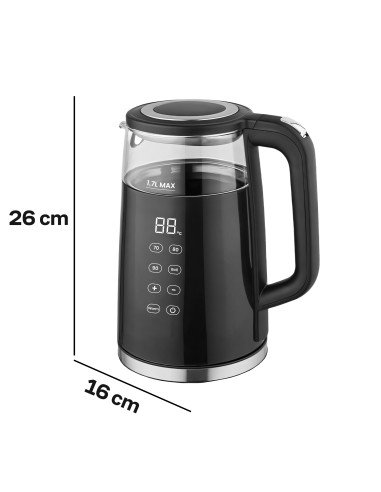 Glass electric kettle with packaging