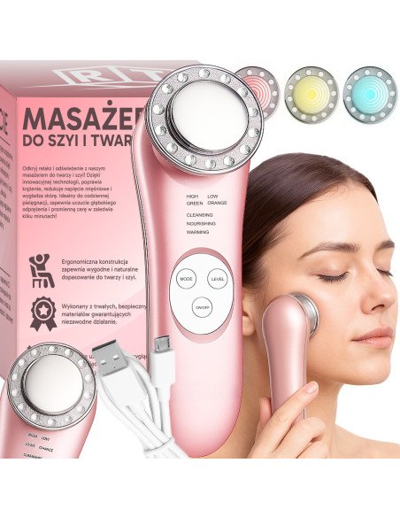 Needle-free mesotherapy EMS face massager