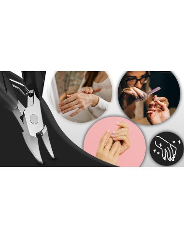 Manicure set tools laid out